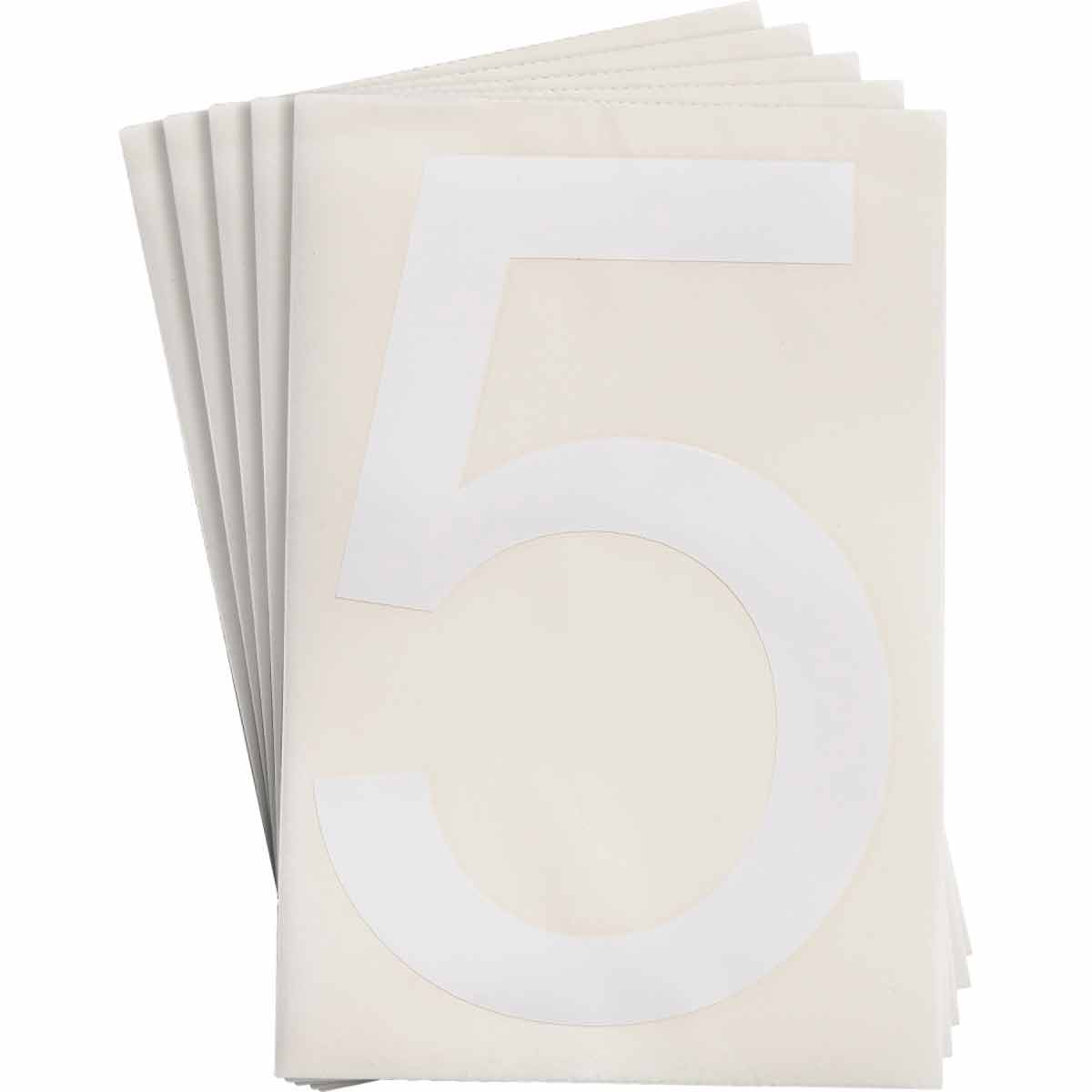 8" ToughStripe White Numbers and Letters