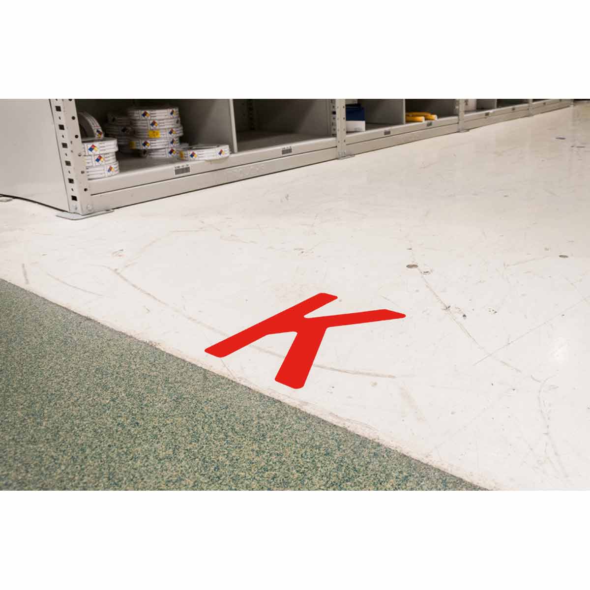 8" ToughStripe White Numbers and Letters