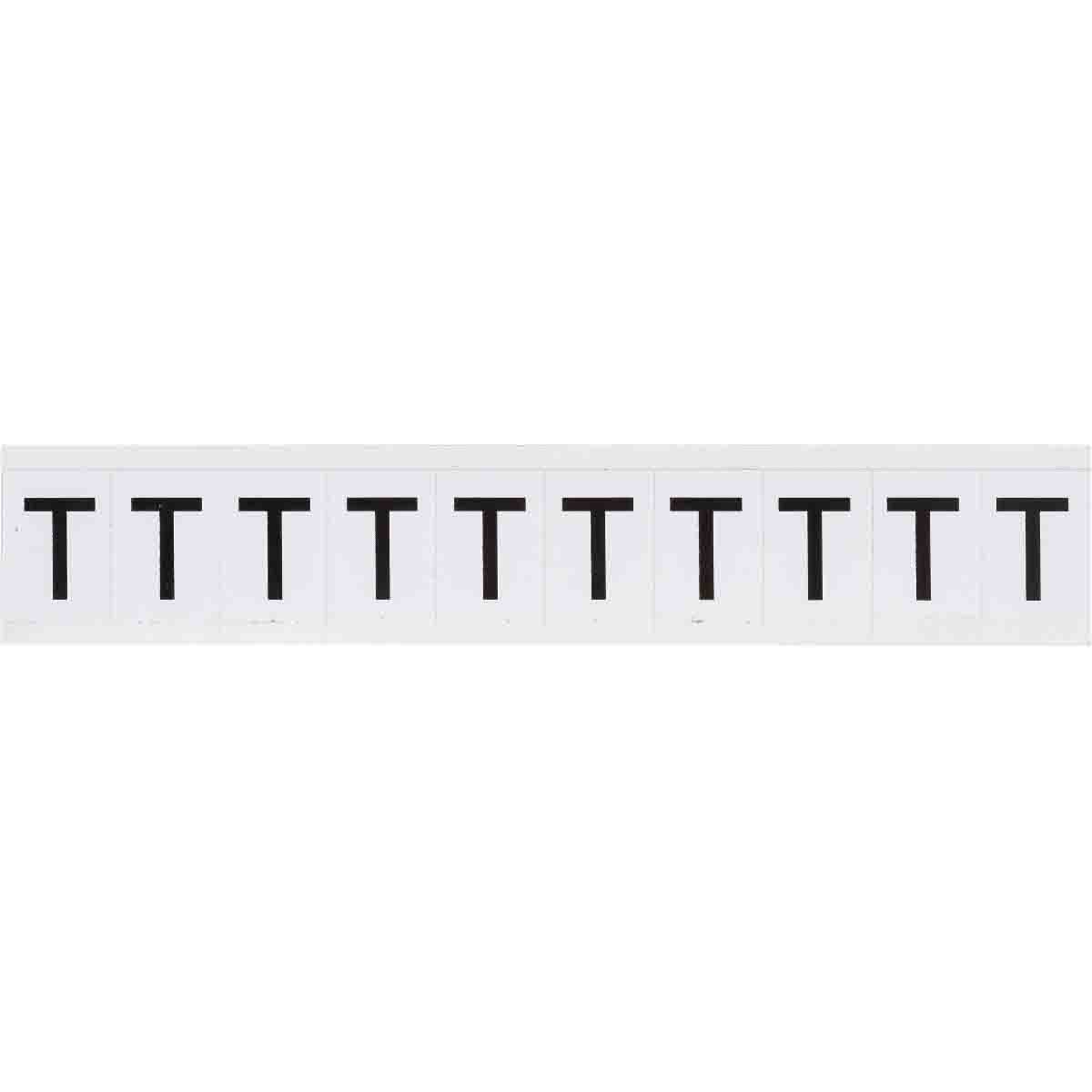 1" Character Height Black on White Outdoor Numbers and Letters