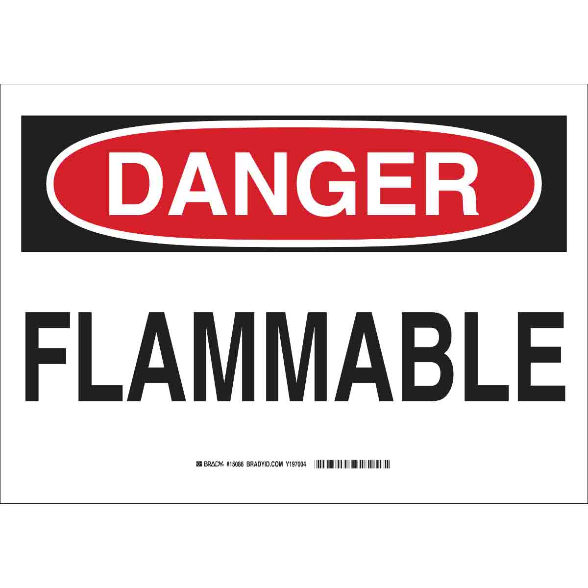 DANGER Flammable Sign