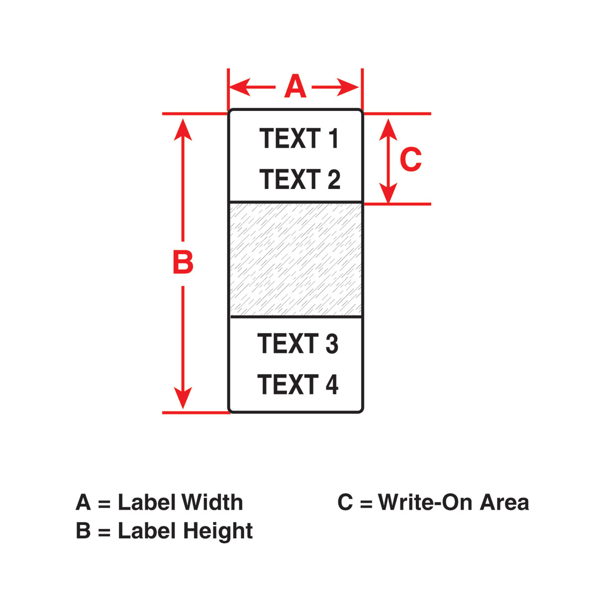 Self-Laminating Vinyl Wrap Around Wire and Cable Labels, Bulk, for M6 M7 Printers - 3.375" x 1"