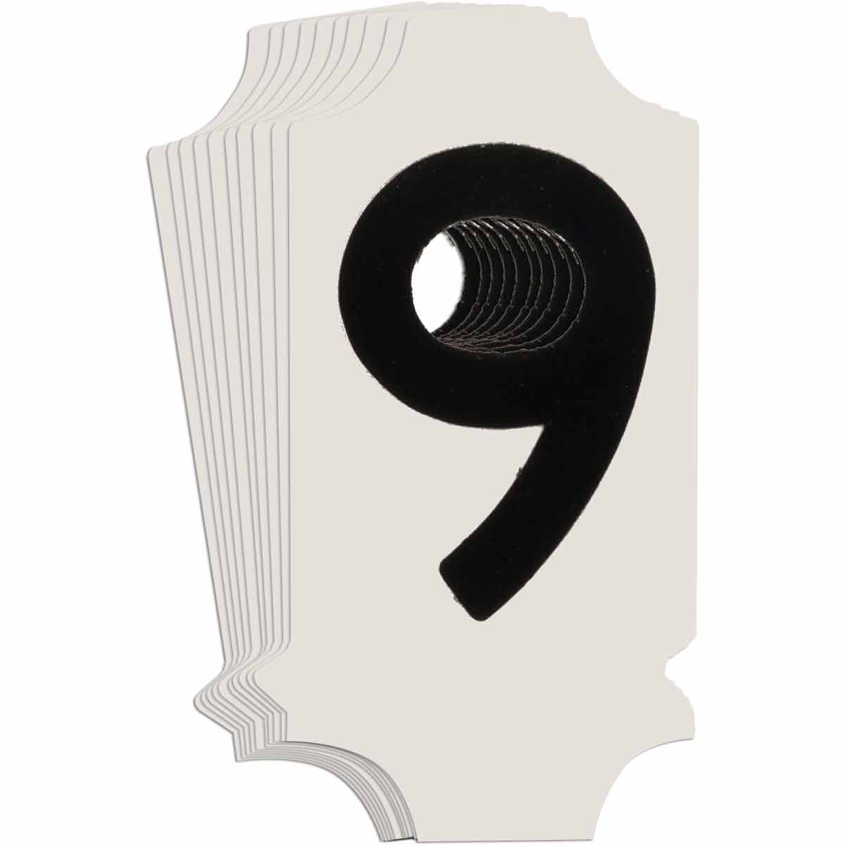 1" Black Gothic Font Quik-Align Self-Spacing Numbers and Letters