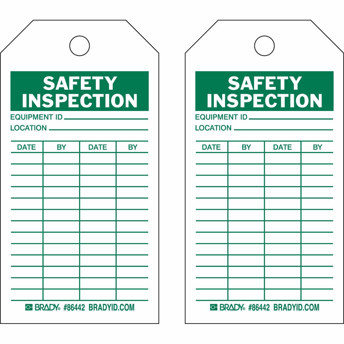 Safety Inspection Tags