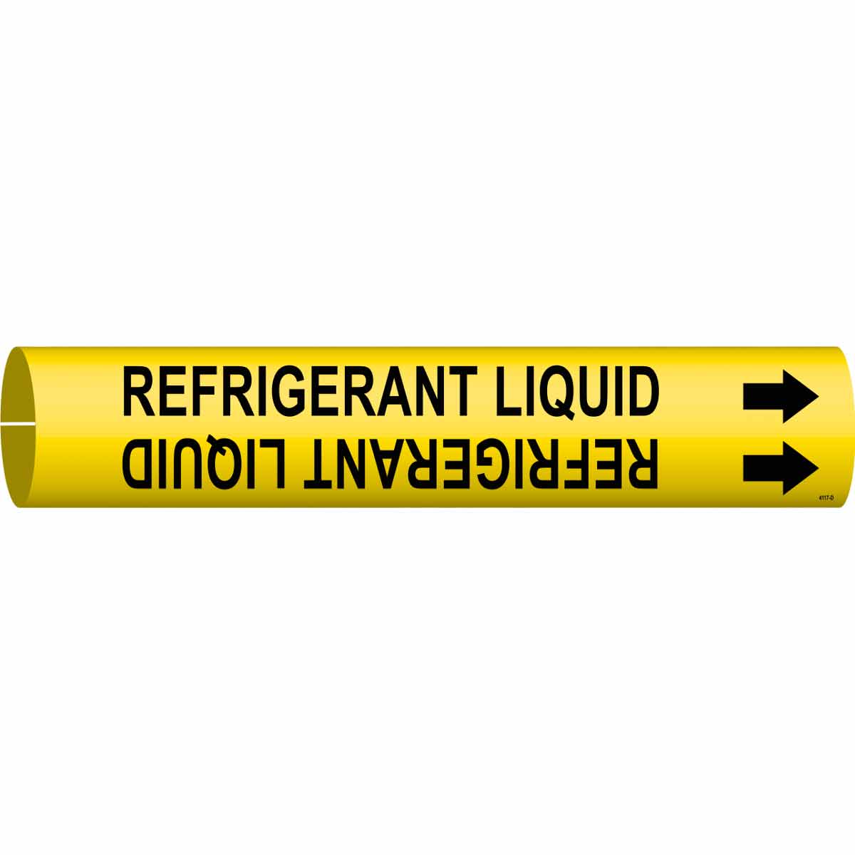 REFRIGERANT LIQUID Snap-On Pipe Marker