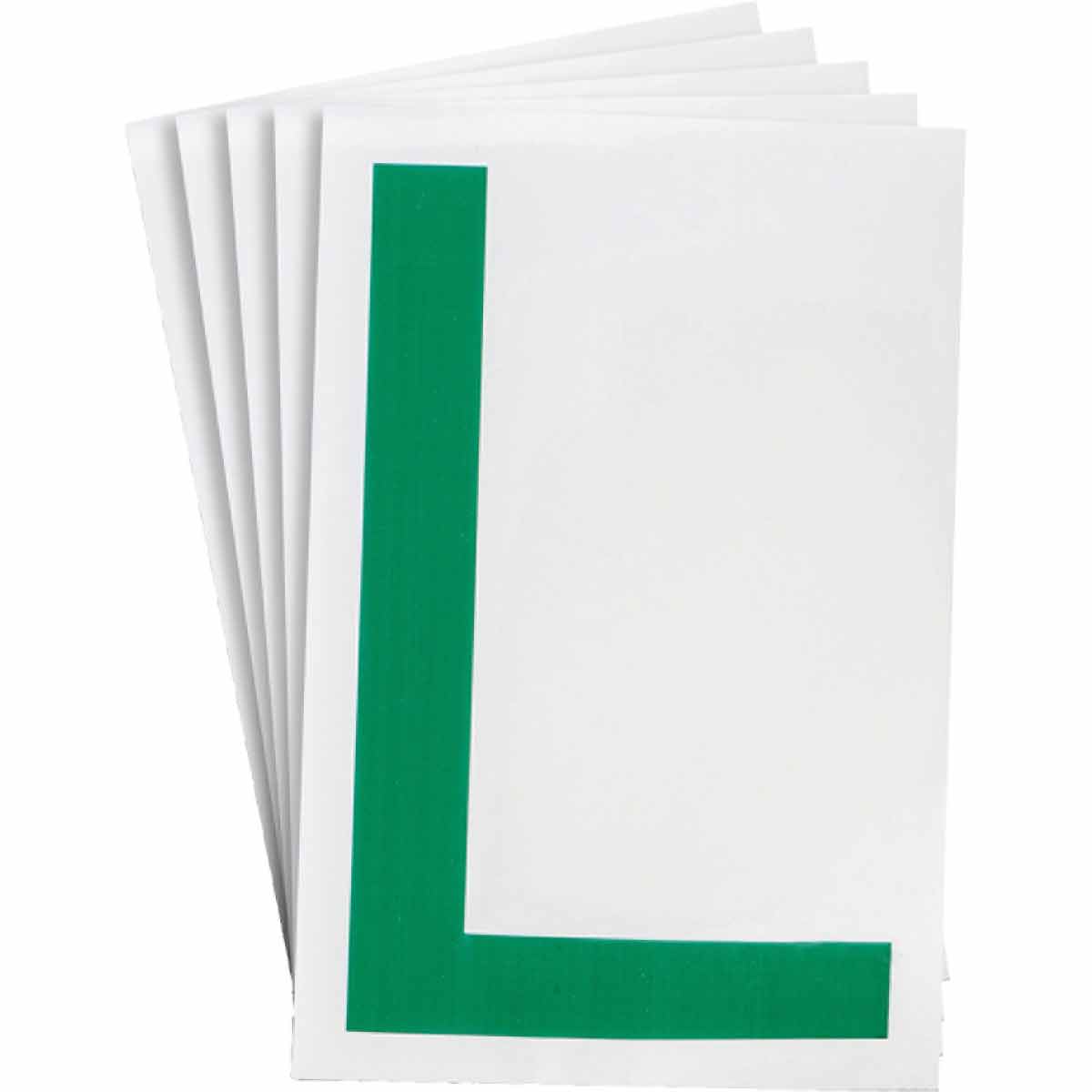 8" ToughStripe Green Numbers and Letters