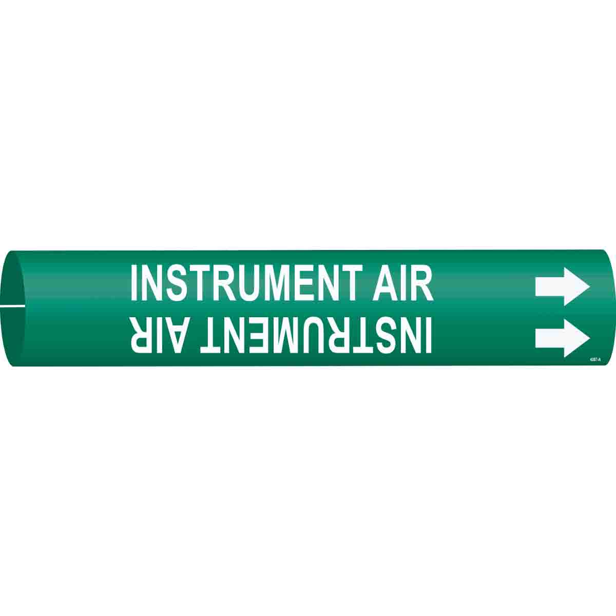 INSTRUMENT AIR Snap-On Pipe Marker