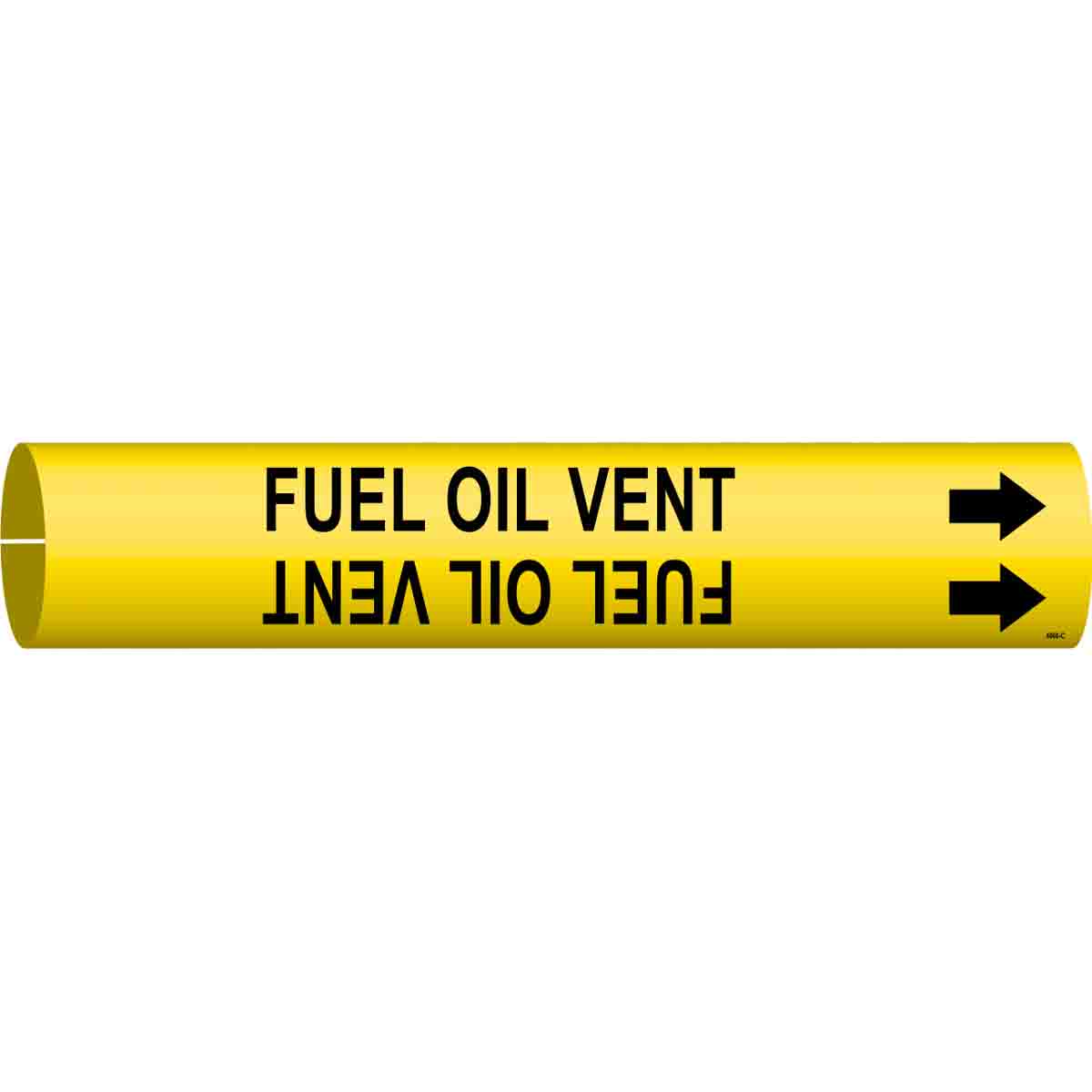 FUEL OIL VENT Snap-On Pipe Marker