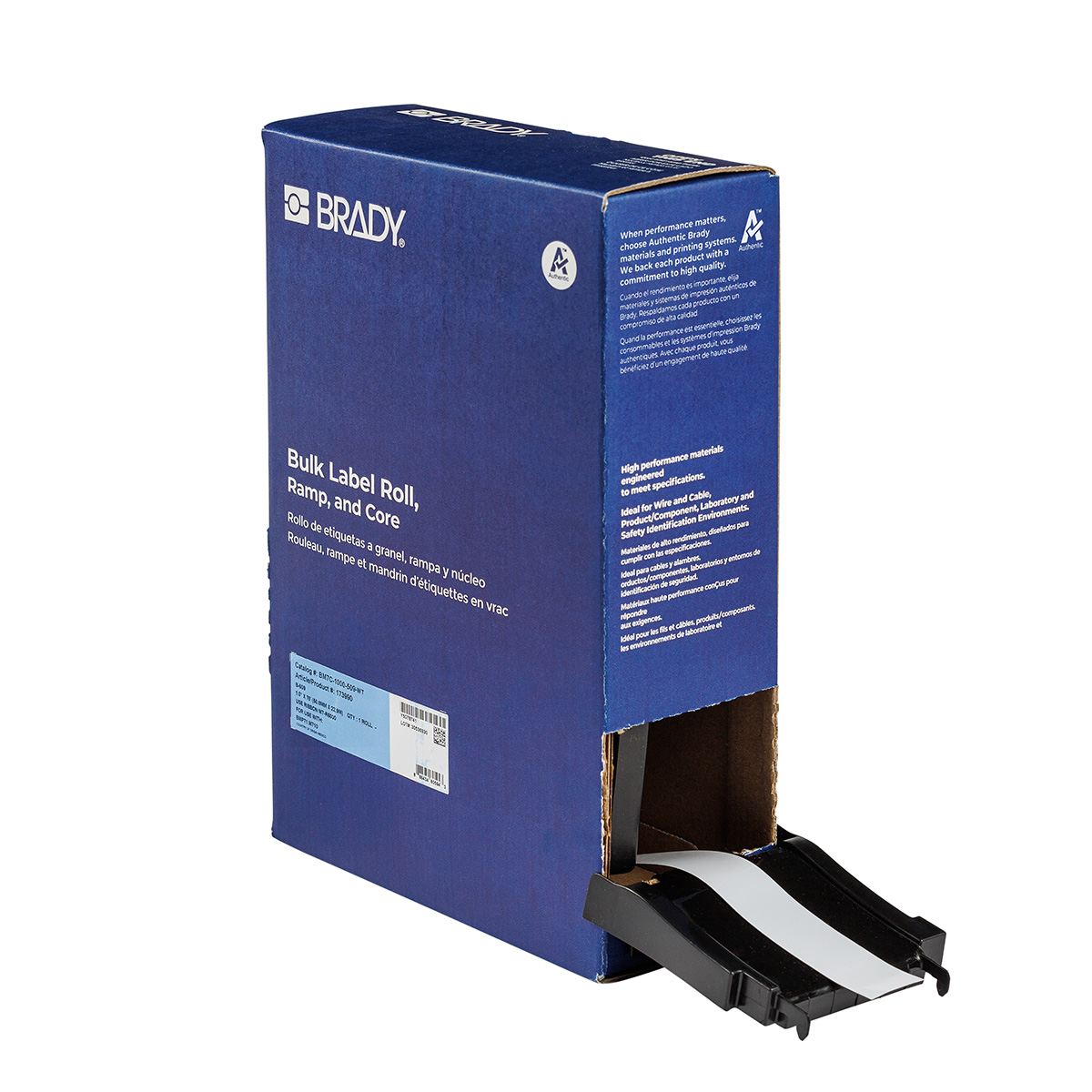 Magnetic Polyester Label Tape, Bulk, for M710 Printer - 1", White