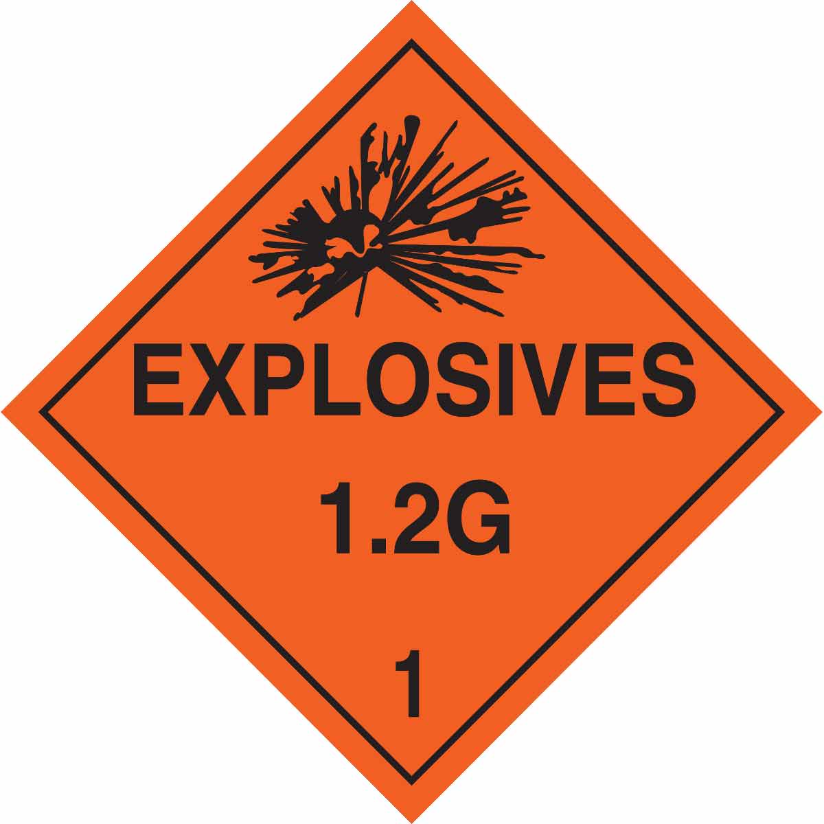 Explosives 12G 1 Sign