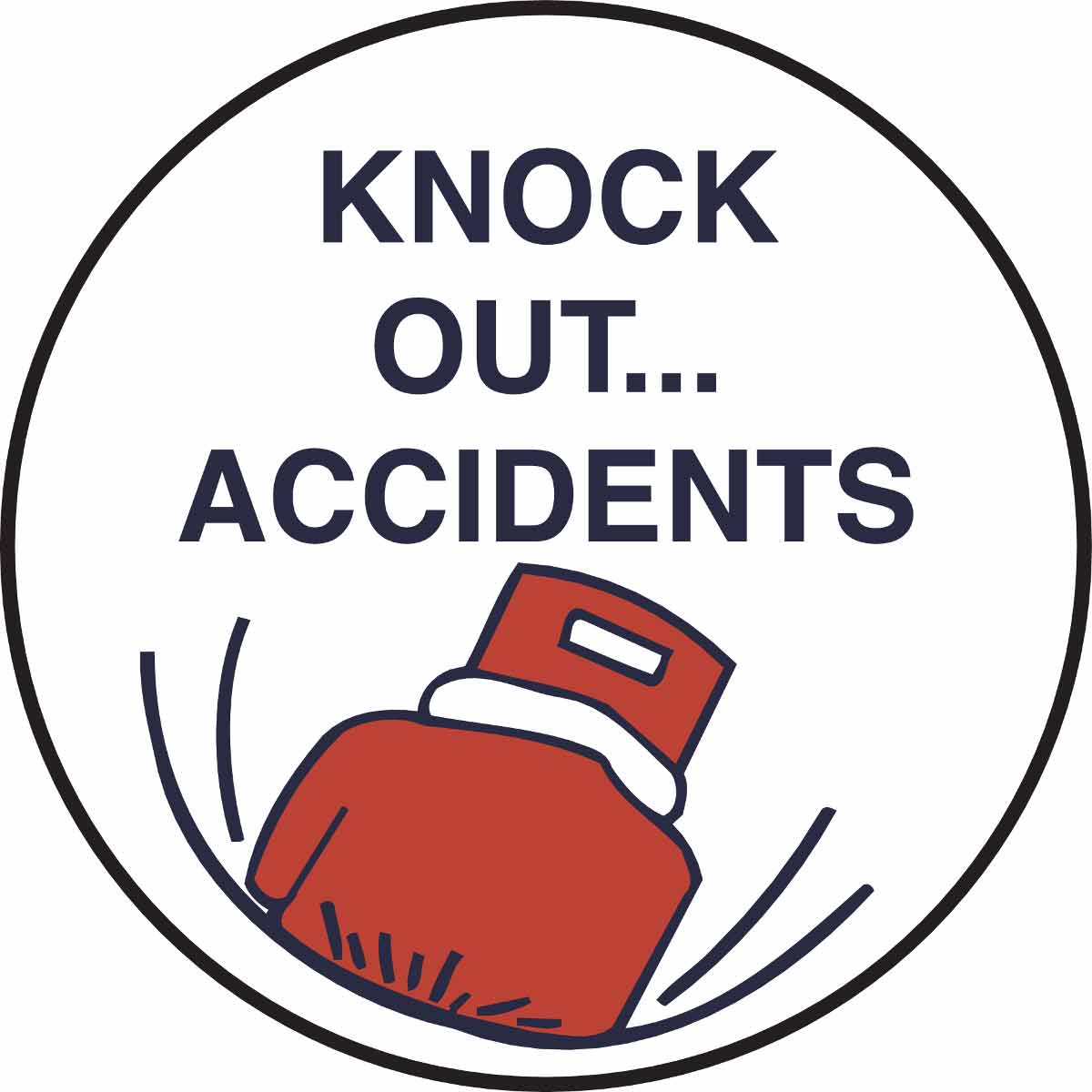 Knock Out Accidents Hard Hat Labels