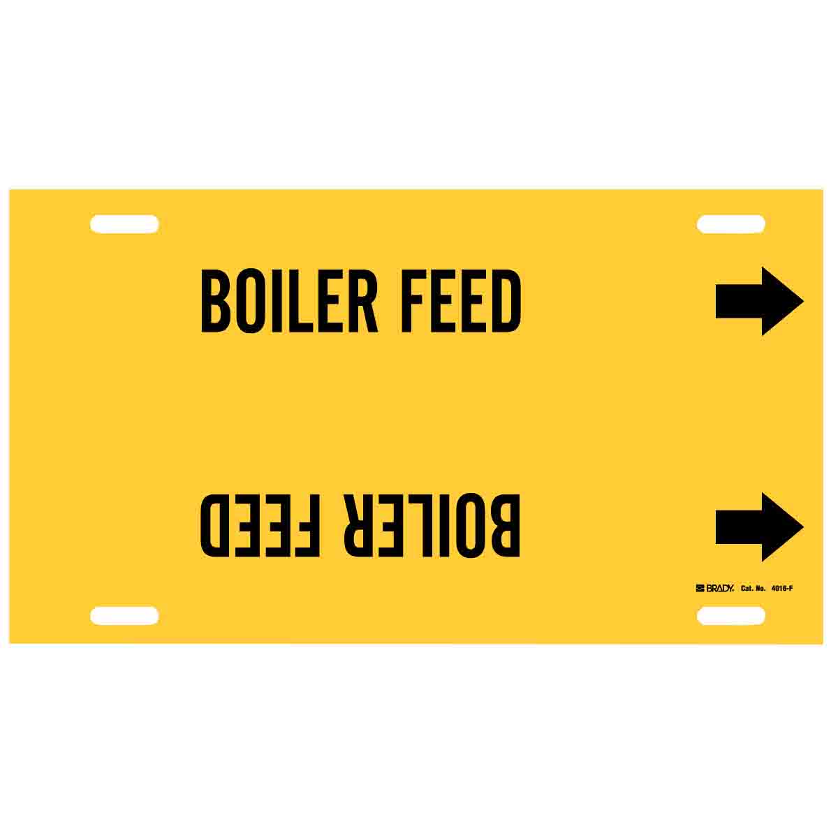 BOILER FEED Strap-On Pipe Marker