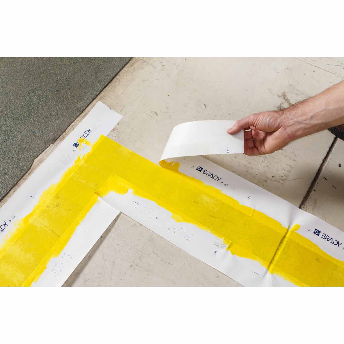 PaintStripe™ Floor Marking Stencil - Low Adhesion 3 PaintStripe™ Floor Marking Stencil - Low Adhesion