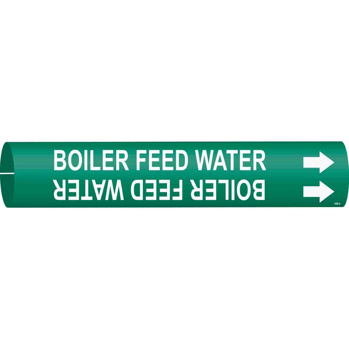 BOILER FEED WATER Snap-On Pipe Marker