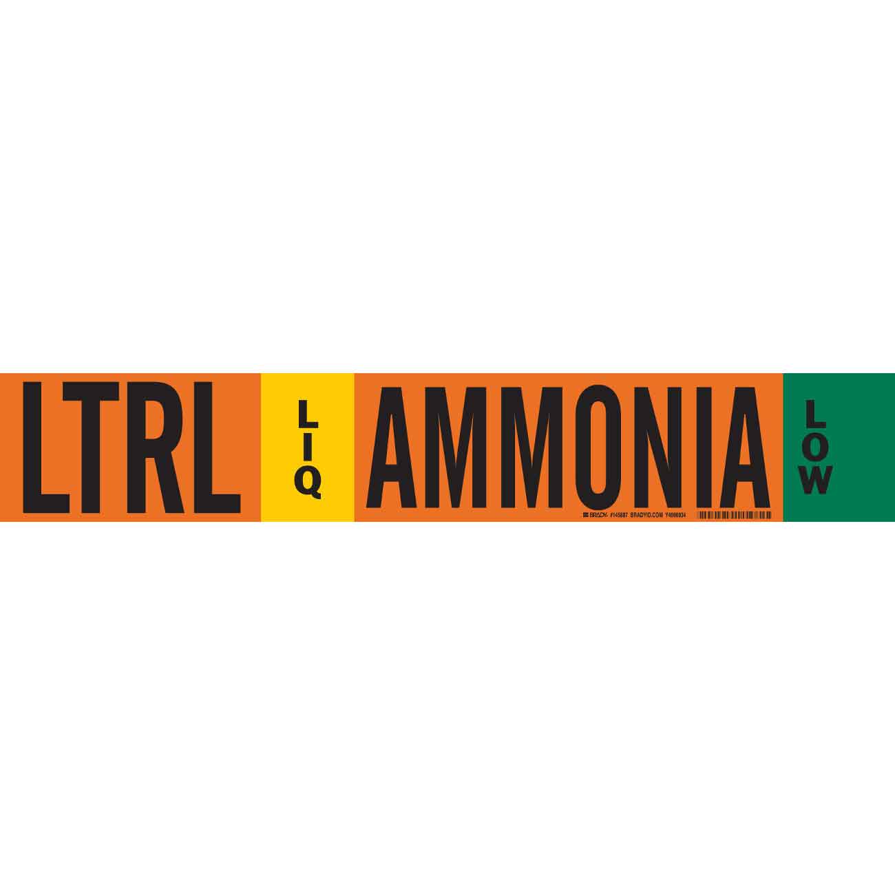 LTRL LIQ AMMONIA LOW Pipe Marker