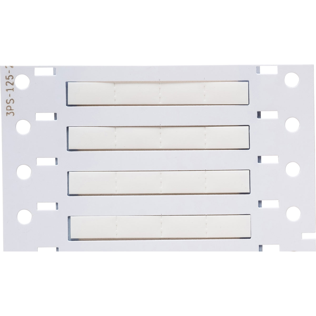 PermaSleeve Heat Shrink Wire and Cable Labels, 1/8" Dia, for 3" Core Printers - 0.5", White, Double-Sided 4 PermaSleeve Heat Shrink Wire and Cable Labels, 1/8" Dia, for 3" Core Printers - 0.5", White, Double-Sided