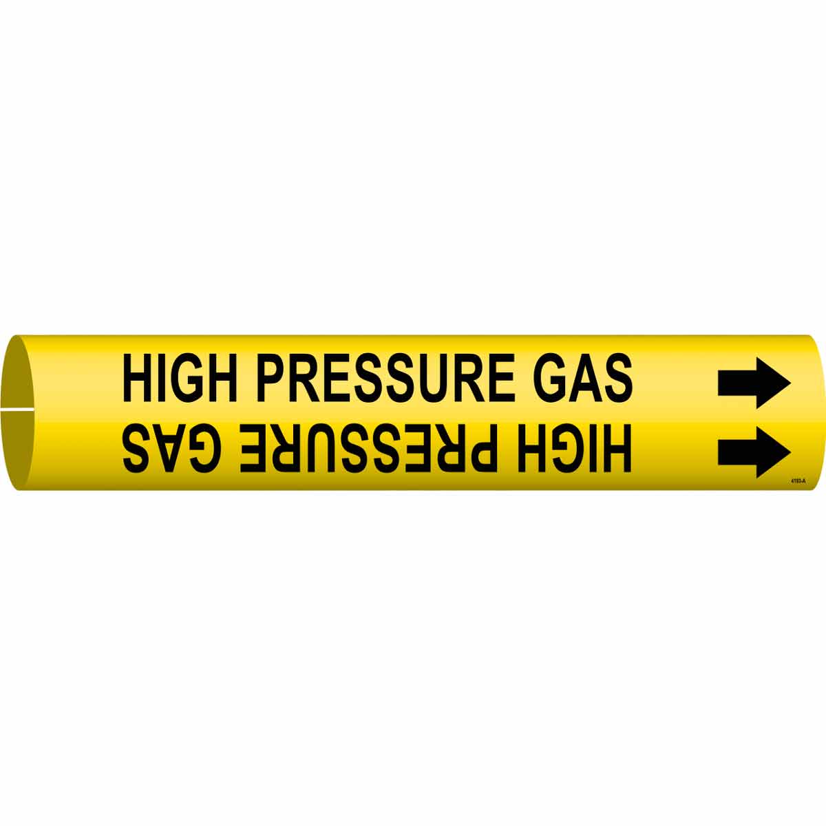 HIGH PRESSURE GAS Snap-On Pipe Marker